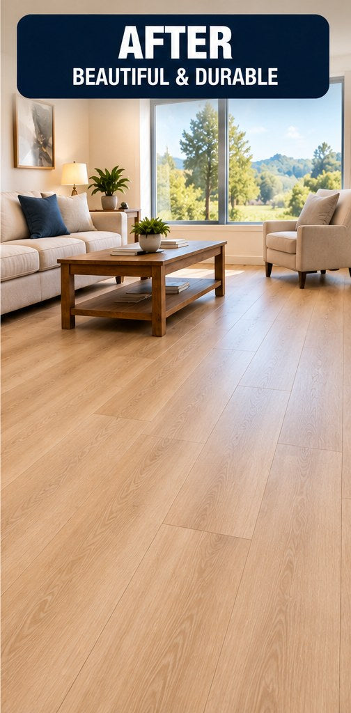 After: beautiful, durable new floor
