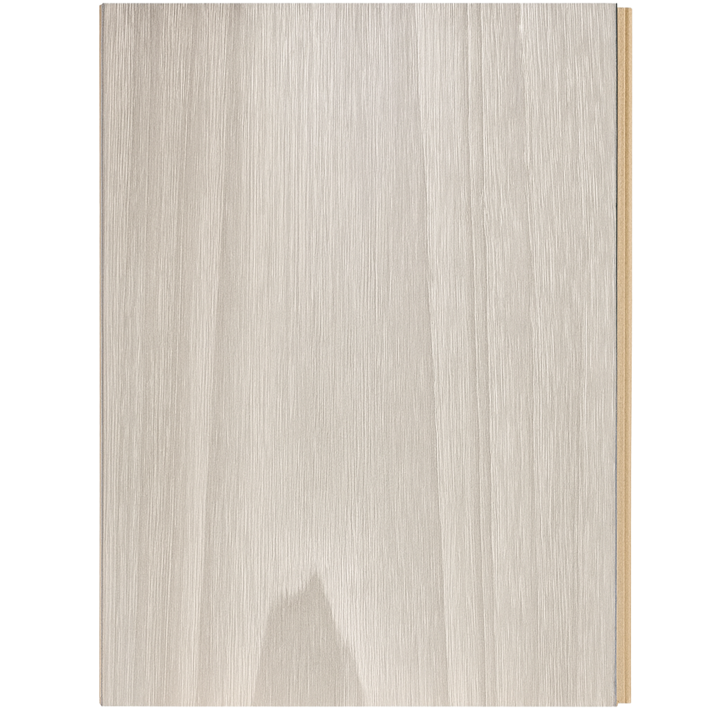 Wooden panel with a light wood finish on a white background