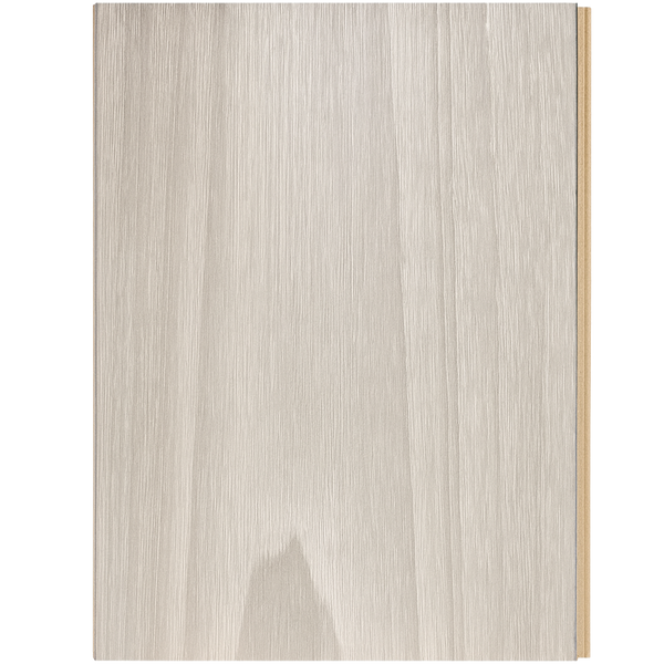 Wooden panel with a light wood finish on a white background
