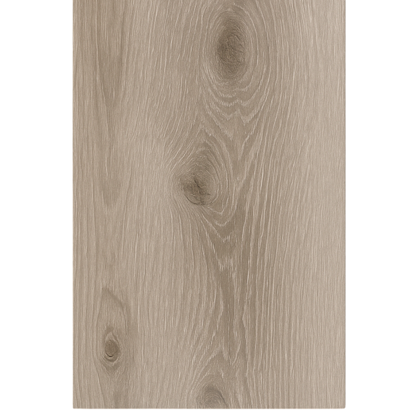 Close-up of a wooden panel with a beige color and visible grain pattern on a white background.